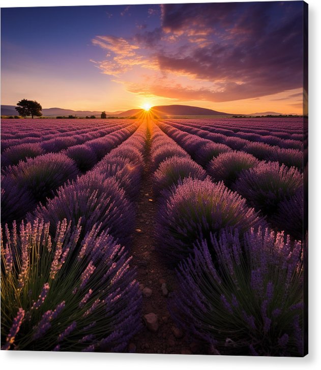 Lavender Fields - Acrylic Print