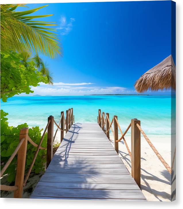 The Crystal Boardwalk - Canvas Print