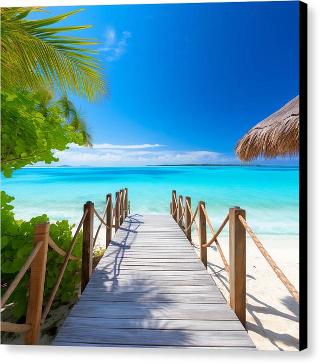 The Crystal Boardwalk - Canvas Print